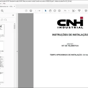 Case Telematics kit CX220C Standard model E215C Standard model E245C Mass excavator Crawler excavator INSTALLATION INSTRUCTIONS MANUAL 47895219 EN_BR_ES - PDF DOWNLOAD