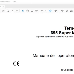 Case Terne 695 Super M Manuale dell’operatore(6-38040 IT) - PDF DOWNLOAD (italian)