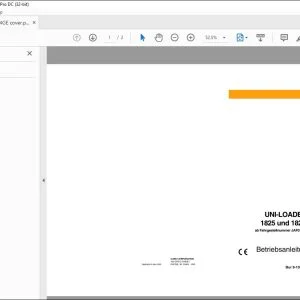Case UNI-LOADER® 1825 und 1825B Betriebsanleitung 9-13024 - PDF DOWNLOAD (German)