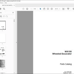 Case WX150 Wheeled Excavator Parts Catalog Manual 7-8251+R1 EN_IT_FR_DE_ES_PT_NL_DK - PDF DOWNLOAD