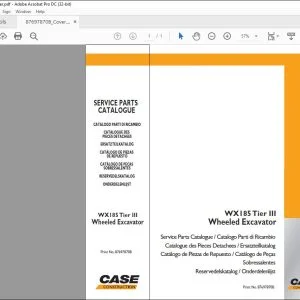 Case WX185 Tier III Wheeled Excavator Service Parts Catalogue Manual 87697870B EN_IT_FR_DE_ES_PT_NL_DK - PDF DOWNLOAD