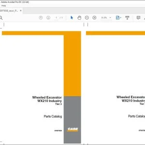 Case WX210 Industry Tier 3 Wheeled Excavator Parts Catalog Manual 87697938 EN_IT_FR_DE_ES_PT_NL_DK - PDF DOWNLOAD