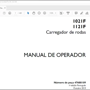 Case Wheel Loader 1021F 1121F Carregador de rodas MANUAL DE OPERADOR(47688109)- PDF DOWNLOAD (Portuguese)