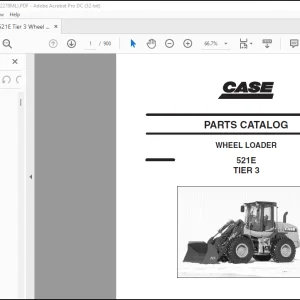 Case Wheel Loader 521E TIER 3 PARTS CATALOG MANUAL(87632278ML)_EN_FR_ES_IT_DE_ -  PDF DOWNLOAD