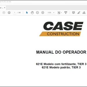 Case Wheel Loader 621E MANUAL DO OPERADOR(47841701) -  PDF DOWNLOAD (Portuguese)
