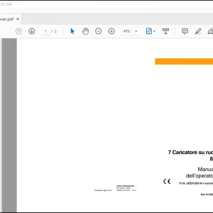Case Wheel Loader 7 Caricatore su ruote 821 Manuale dell'operatore(6-34210 IT) - PDF DOWNLOAD (Italian)