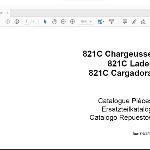Case Wheel Loader 821C Loader Parts catalog Manual _DE_ES_FR(7-5312)  - PDF DOWNLOAD
