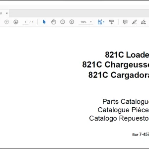 Case Wheel Loader 821C Loader Parts catalog Manual _EN_ES_FR(7-4572) - PDF DOWNLOAD