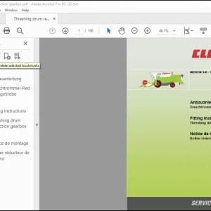 Claas Combine MEDION 340 - 310 radiator chaff suction Fitting Instructions Manual_DE_EN_FR - PDF DOWNLOAD