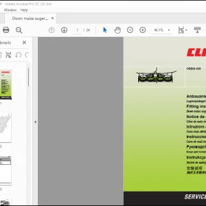 Claas Forage Harvesters ORBIS 635 Down maize auger Fitting instructions Manual_DE_EN_FR - PDF DOWNLOAD