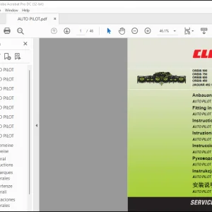 Claas Forage Harvesters ORBIS 900 ORBIS 750 ORBIS 600 ORBIS 450 JAGUAR 493493 AUTO PILOT Fitting Instruction Manual FR DE EN  - PDF DOWNLOAD