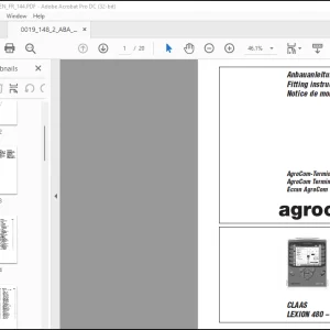 Claas LEXION 480 – 405 AgroCom Terminal Fitting Instructions Manual_DE_EN_FR - PDF DOWNLOAD
