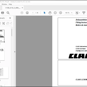 Claas LEXION CLAAS Cab Heater Fitting Instructions Manual_DE_EN_FR - PDF DOWNLOAD