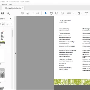 Claas Swathers LINER 1700 TWIN 1700 Hydraulic windrowing rubber FITTINGS INSTRUCTIONS MANUAL_DE_EN_FR - PDF DOWNLOAD