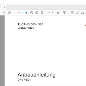Claas TUCANO 580 - 320 GNSS ready GPS PILOT Anbauanleitung - PDF DOWNLOAD