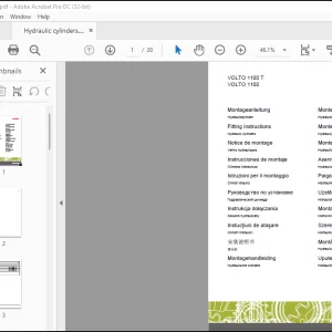 Claas Tedders VOLTO 1100 T VOLTO 1100 Hydraulic cylinders Fitting Instruction Manual_DE_EN_FR - PDF DOWNLOAD