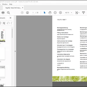 Claas Tedders Volto 1300T Legally required equipment eruopean union Fitting Instruction Manual_DE_EN_FR - PDF DOWNLOAD