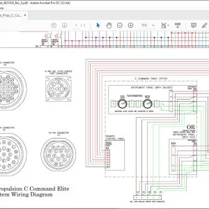 Cummins Marine Propulsion C Command Elite Panel System Wiring Diagram Manual 4021624 - PDF DOWNLOAD