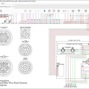 Cummins Marine Propulsion C Command Elite Plus Panel System Wiring Diagram Manual 4021621 - PDF DOWNLOAD