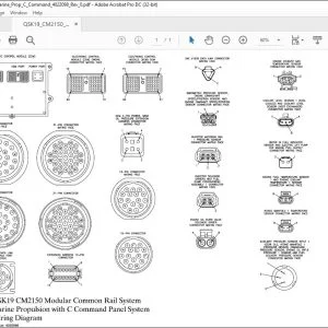 Cummins QSK19 CM1250 Modular Common Rail System Marine Propulsion with C Command Panel System Wiring Diagram Manual 4022098 - PDF DOWNLOAD