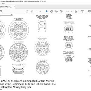 Cummins QSK19 CM2150 Modular Common Rail System Marine Propulsion with C Command Elite and C Command Elite Plus Panel System Wiring Diagram Manual 4022099 - PDF DOWNLOAD