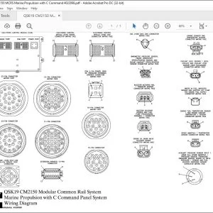 Cummins QSK19 CM2150 Modular Common Rail System Marine Propulsion with C Command Panel System Wiring Diagram Manual 4022098 - PDF DOWNLOAD