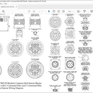 Cummins QSK38 CM2150 Modular Common Rail System Marine Auxiliary with C Command Elite and C Command Elite Plus Panel System Wiring Diagram Manual 4022109 - PDF DOWNLOAD