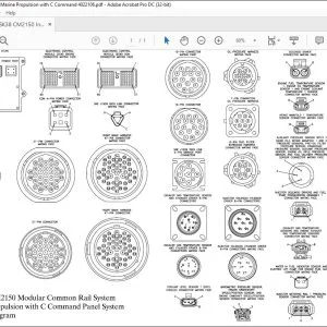 Cummins QSK38 CM2150 Modular Common Rail System Marine Propulsion with C Command Panel System Wiring Diagram Manual 4022106 - PDF DOWNLOAD