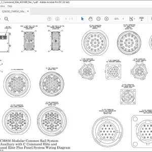 Cummins QSK38 CM850 Modular Common Rail System Marine Auxiliary with C Command Elite and C Command Elite Plus Panel System Wiring Diagram Manual 4021609 - PDF DOWNLOAD
