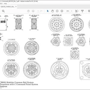 Cummins QSK38 CM850 Modular Common Rail System Marine Propulsion With C Command Panel System Wiring Diagram Manual 4021610 - PDF DOWNLOAD