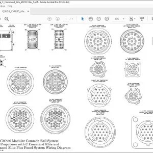 Cummins QSK38 CM850 Modular Common Rail System Marine Propulsion with C Command Elite and C Command Elite Plus Panel System Wiring Diagram Manual 4021611 - PDF DOWNLOAD