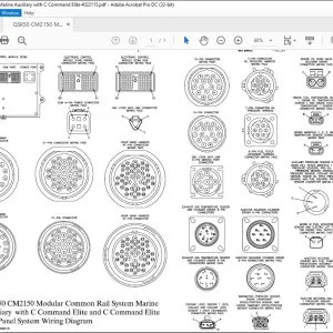 Cummins QSK50 CM2150 Modular Common Rail System Marine Auxiliary with C Command Elite and C Command Elite Plus Panel System Wiring Diagram Manual 4022115 - PDF DOWNLOAD