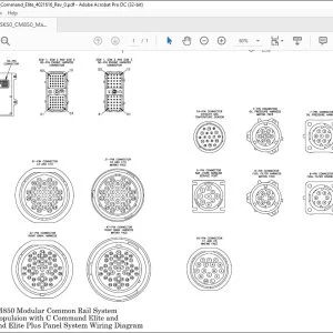 Cummins QSK50 CM850 Modular Common Rail System Marine Propulsion with C Command Elite and C Command Elite Plus Panel System Wiring Diagram Manual 4021616 - PDF DOWNLOAD
