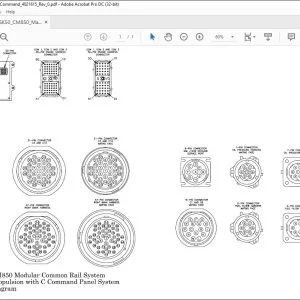 Cummins QSK50 CM850 Modular Common Rail System Marine Propulsion with C Command Panel System Wiring Diagram Manual 4021615 - PDF DOWNLOAD