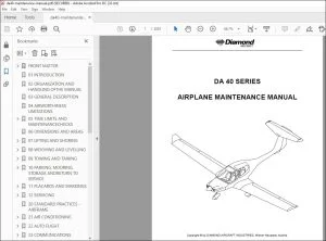 Diamond DA 40 Series Maintenance Manual - PDF DOWNLOAD