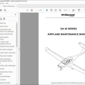 Diamond DA 40 Series Maintenance Manual - PDF DOWNLOAD