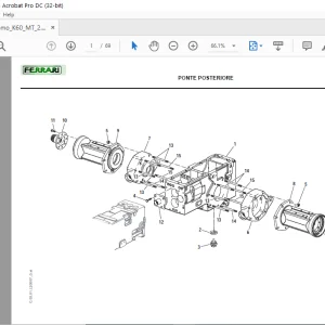 Ferrari CROMO K60 MT Spare Parts Catalogue Manual - PDF DOWNLOAD