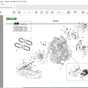 Ferrari Cobram 55-65 AR Reversibile Parts Catalog Manual - PDF DOWNLOAD