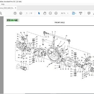 Ferrari Cromo K30 - K40 RS Parts Catalog Manual - PDF DOWNLOAD