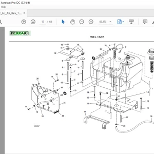 Ferrari Thor 65 AR reversibile Parts Catalog Manual - PDF DOWNLOAD