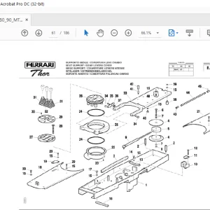 Ferrari Thor 70-80-90 MT reversibile Parts Catalog Manual - PDF DOWNLOAD