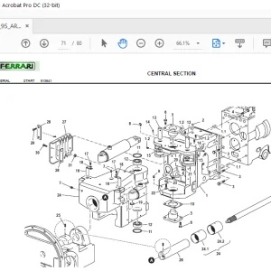 Ferrari Thor 75–85-95 AR monodirezionale Parts Catalog Manual - PDF DOWNLOAD