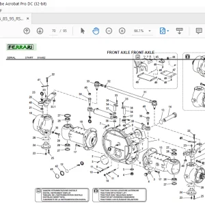 Ferrari Thor 75–85-95 RS reversibile Parts Catalog Manual - PDF DOWNLOAD