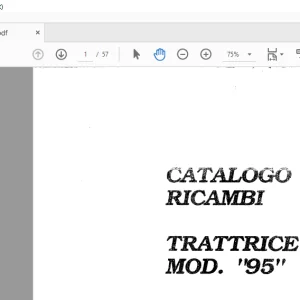 Ferrari Trattrice 95 Catalogo Ricambi - PDF DOWNLOAD (Italian)