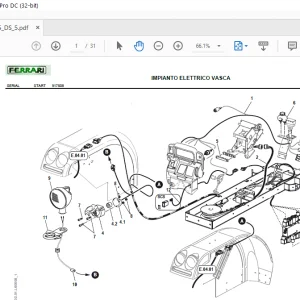Ferrari Vega 75 DS Parts Catalog Manual - PDF DOWNLOAD