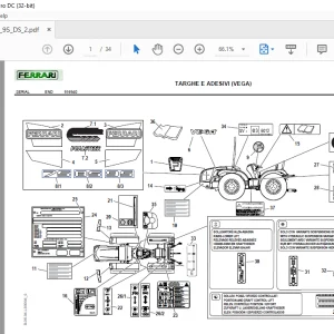 Ferrari Vega 95 DS Parts Catalog Manual - PDF DOWNLOAD