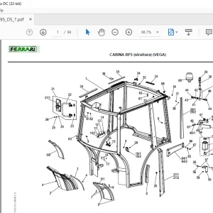 Ferrari Vega 95 DS Parts Manual PDF Download