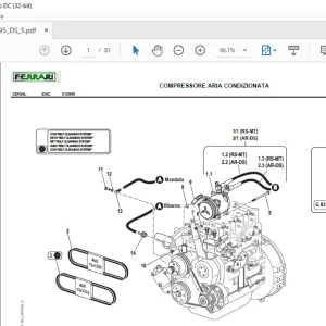Ferrari Vega 95 DS Parts Catalog Manual - PDF DOWNLOAD