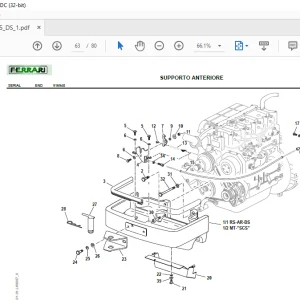 Ferrari Vega 95 DS Illustrated Parts Manual PDF