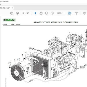 Ferrari Vega 95 DS Parts Catalog Manual - PDF DOWNLOAD